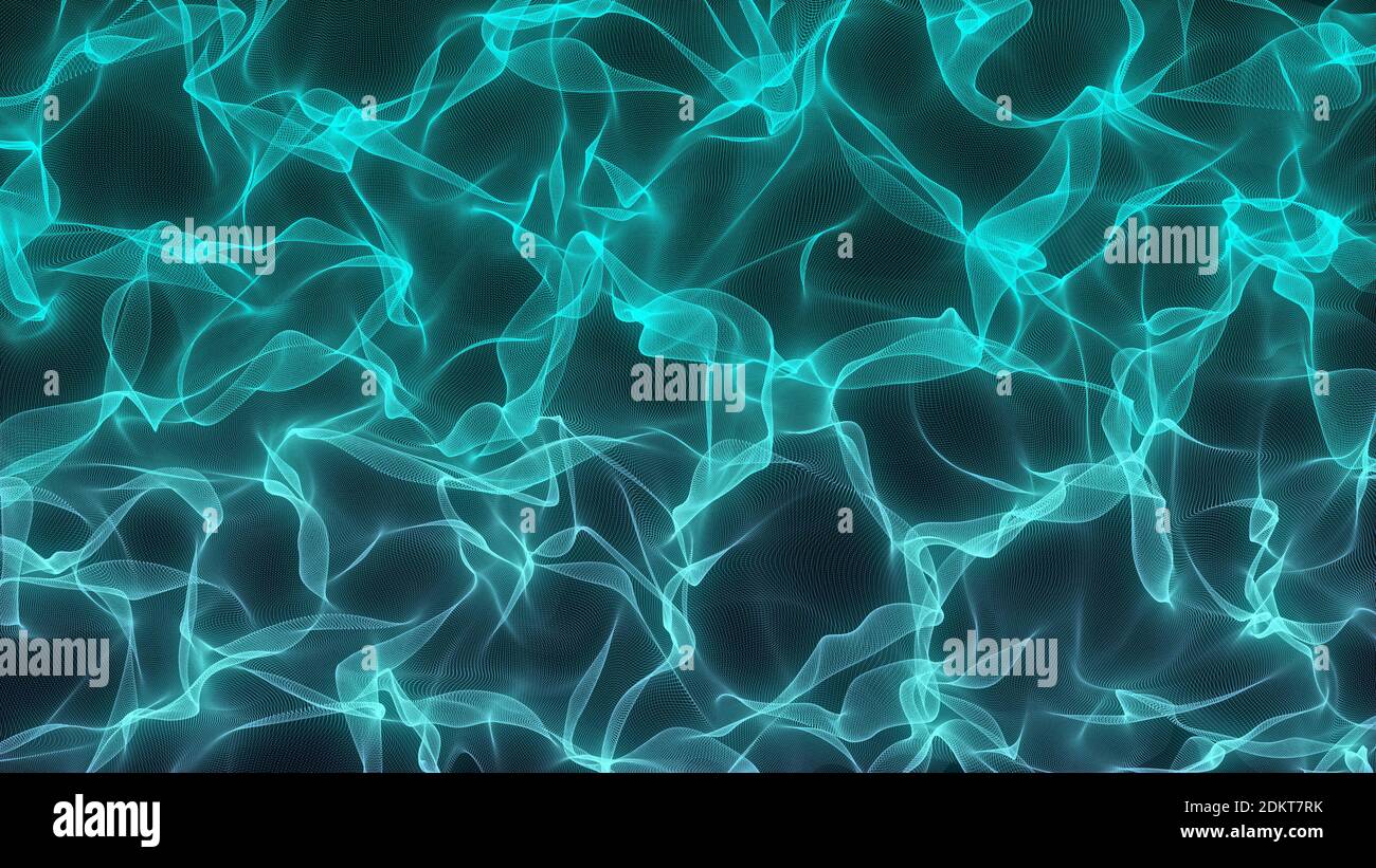 Abstract Hyper realistic wavy and smoky patterns with nice glowing light, Abstract presentation background for any suitable projects. Stock Photo