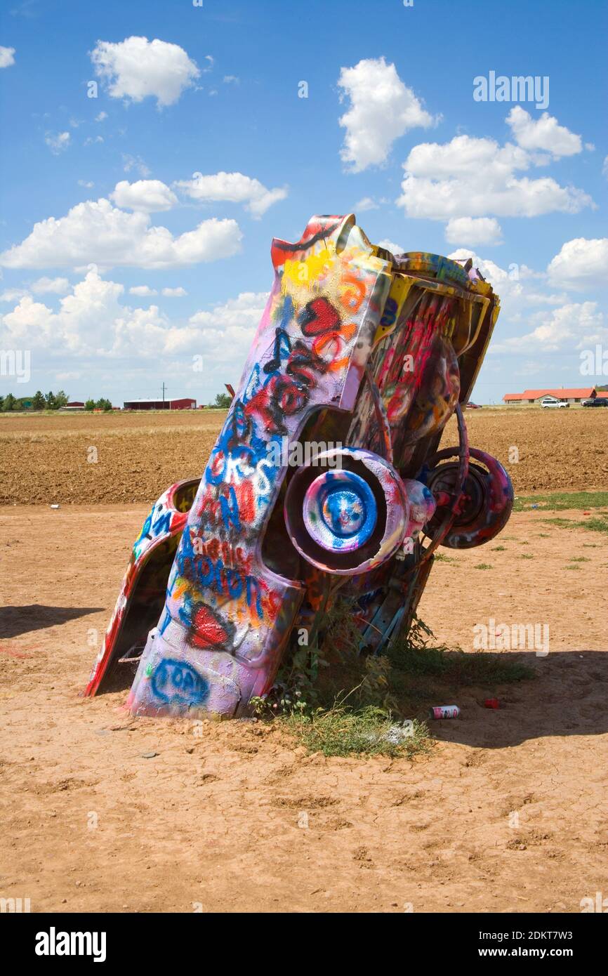 cadillac ranch amarillo texas Stock Photo - Alamy