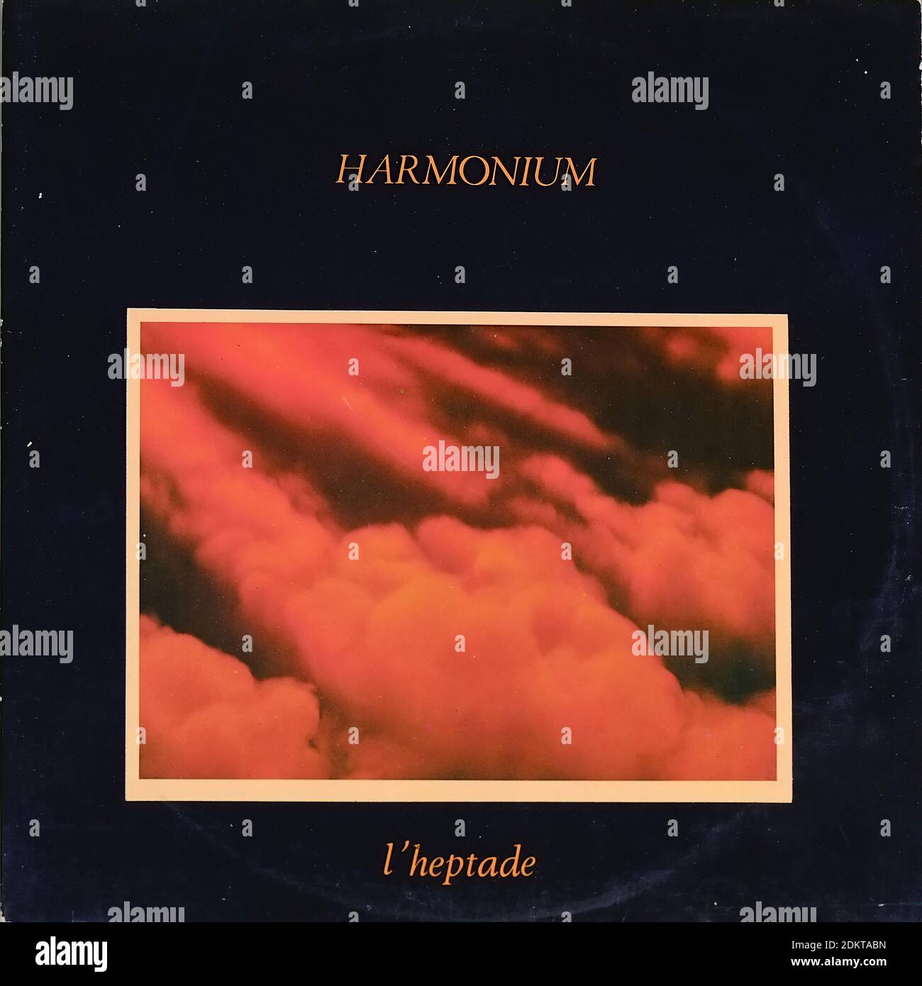 HARMONIUM L'HEPTADE 2LP FOC 12  DLP VINYL  - Vintage Vinyl Record Cover Stock Photo