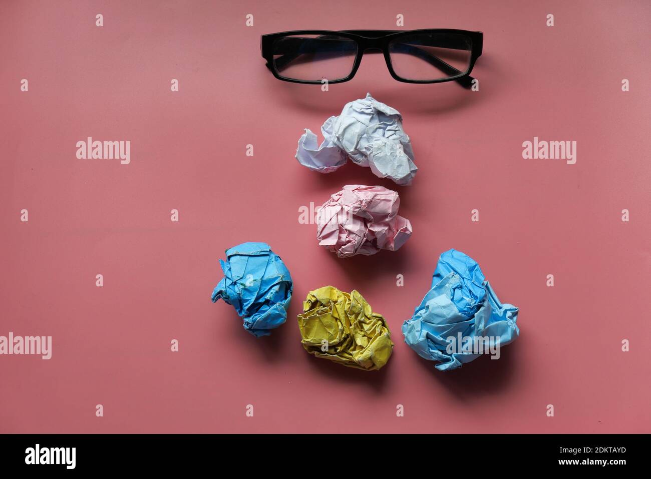 Crumpled Paper Ball Stock Photo Alamy