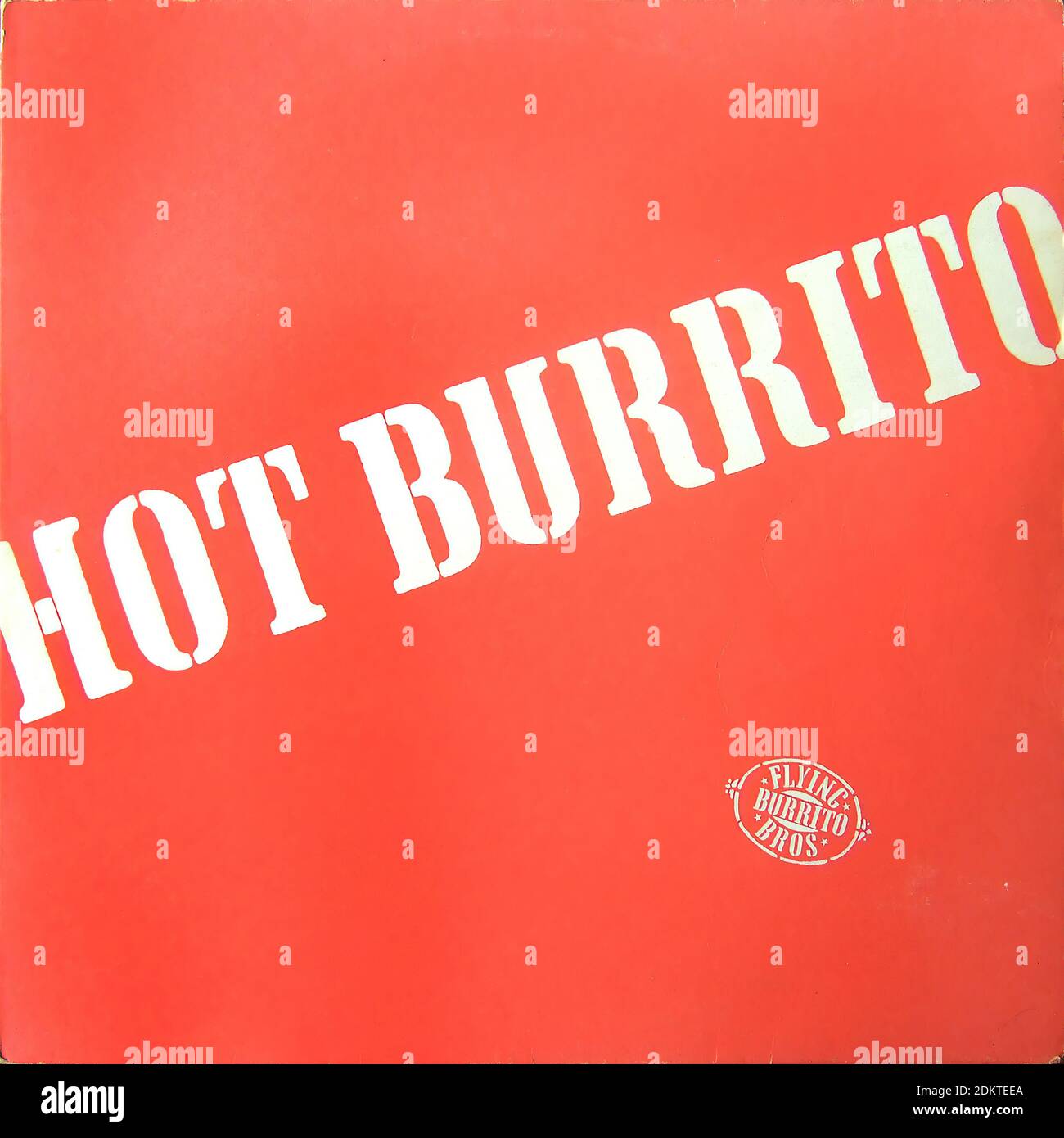 Flying Burrito Brothers Hot Burrito Vintage vinyl album cover Stock