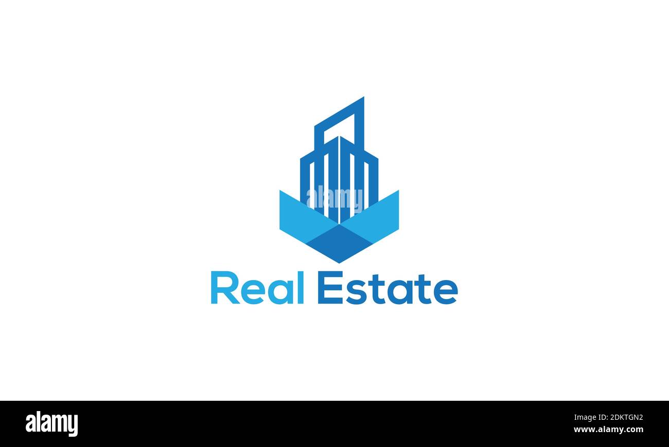 Real Estate logo design Stock Vector