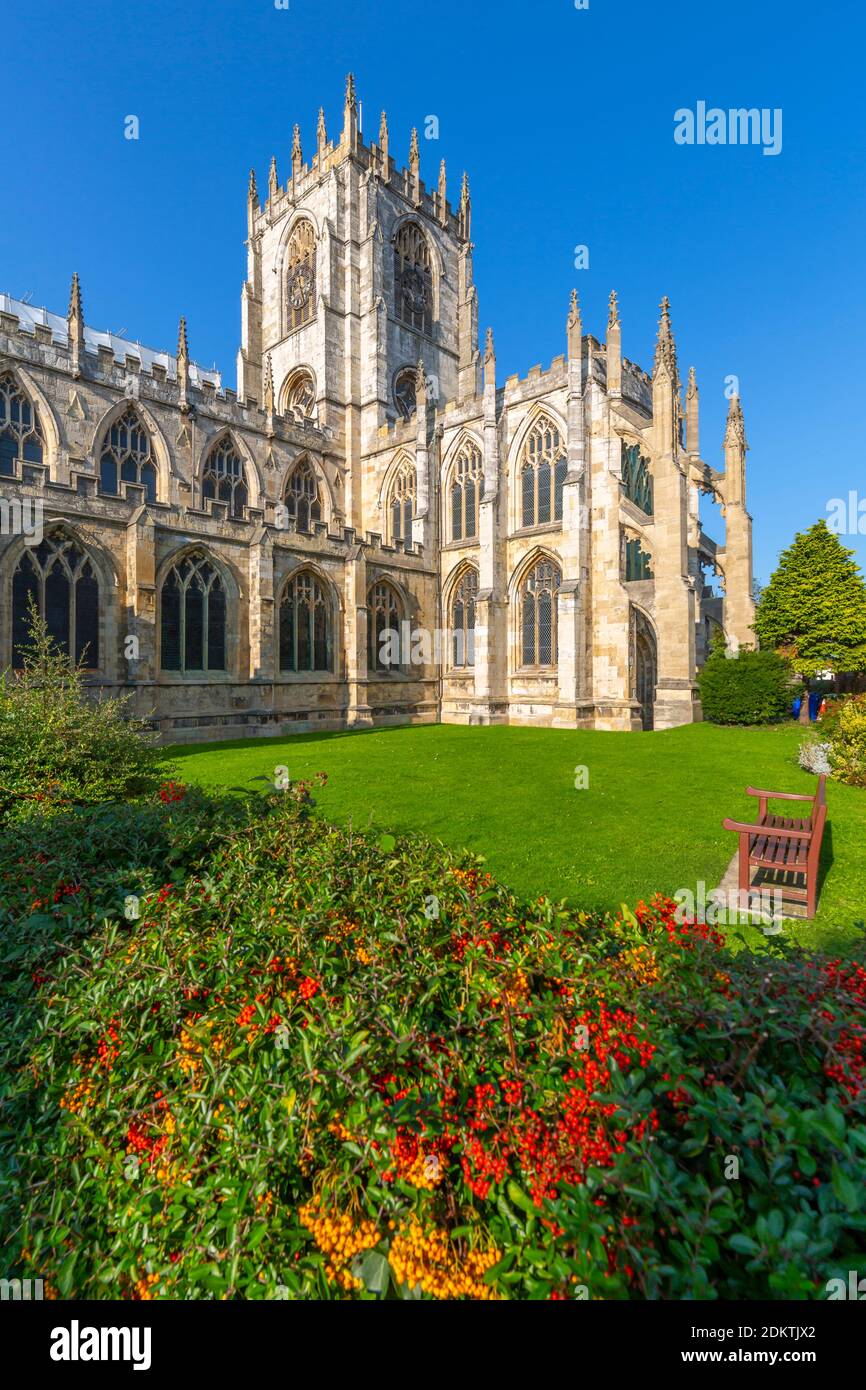 View of St Marys Church on a sunny day, Beverley, North Humberside, East Yorkshire, England, United Kingdom, Europe Stock Photo