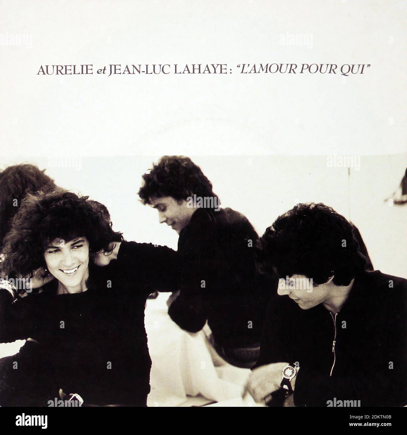 AURELIE ET JEAN LUC LAHAYE L'AMOUR POUR QUI - Vintage Vinyl Record Cover  Stock Photo - Alamy