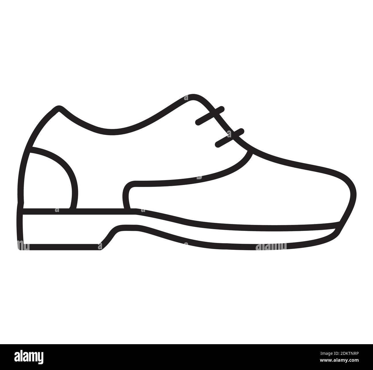 Casual shoe icon. Autumn street shoes.Outline shoes sign. Stock Vector