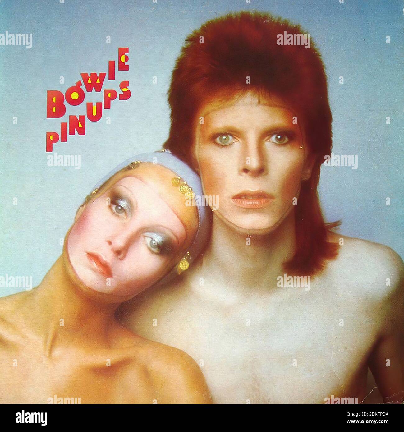 David Bowie Pin Ups Twiggy Insert Vintage Vinyl Record Cover Stock