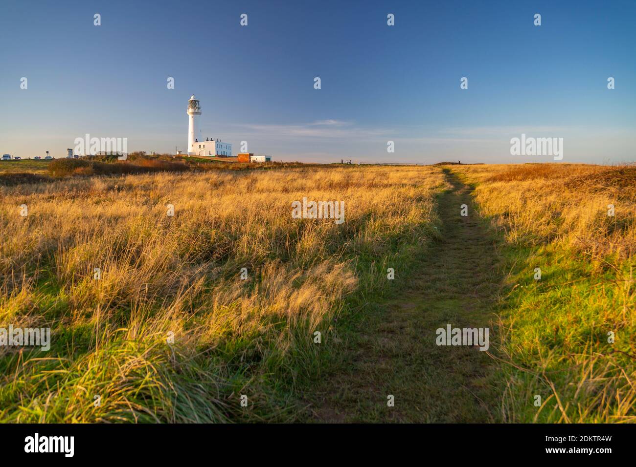 View of Flamborough Lighthouse, Flamborough Head, Bridlington, North
