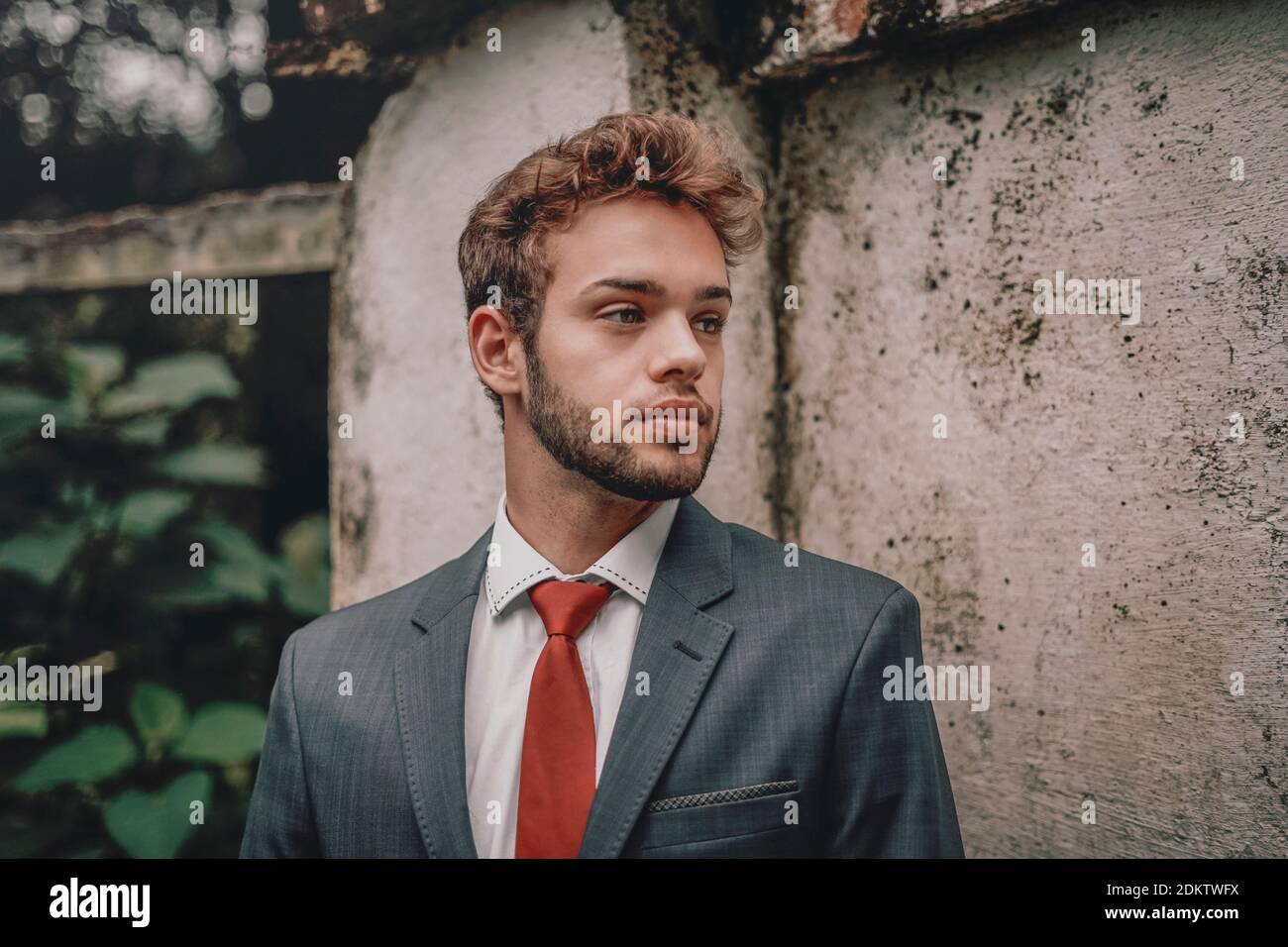 Thoughtful Teenage Boy Wearing Formals 