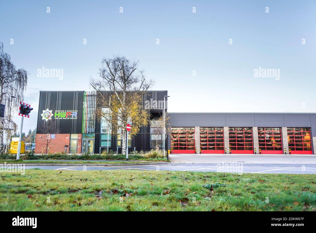 New Kidderminster fire station building of the Hereford and Worcester fire and rescue service