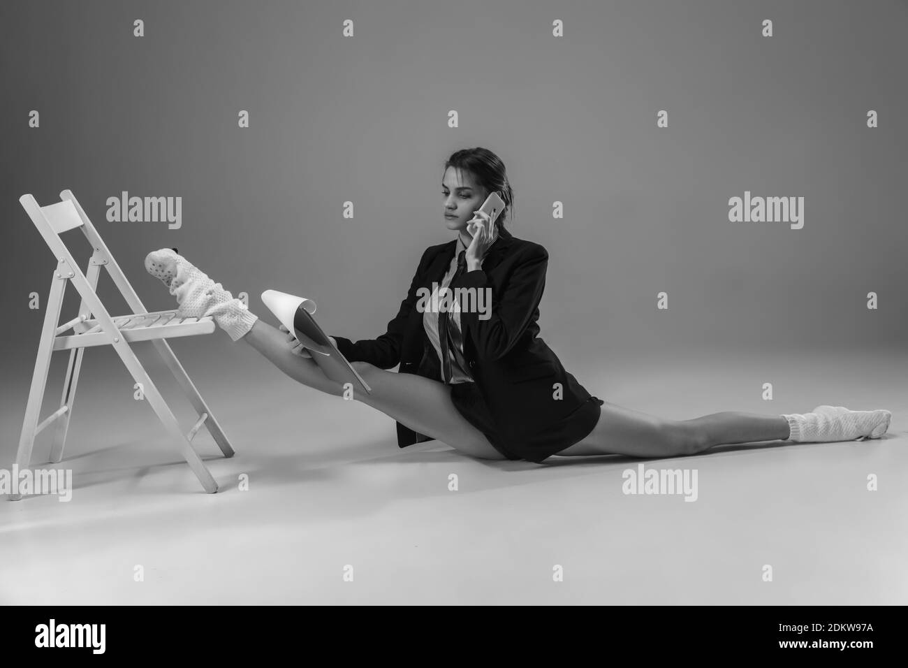 White mask laptop on Black and White Stock Photos & Images - Alamy