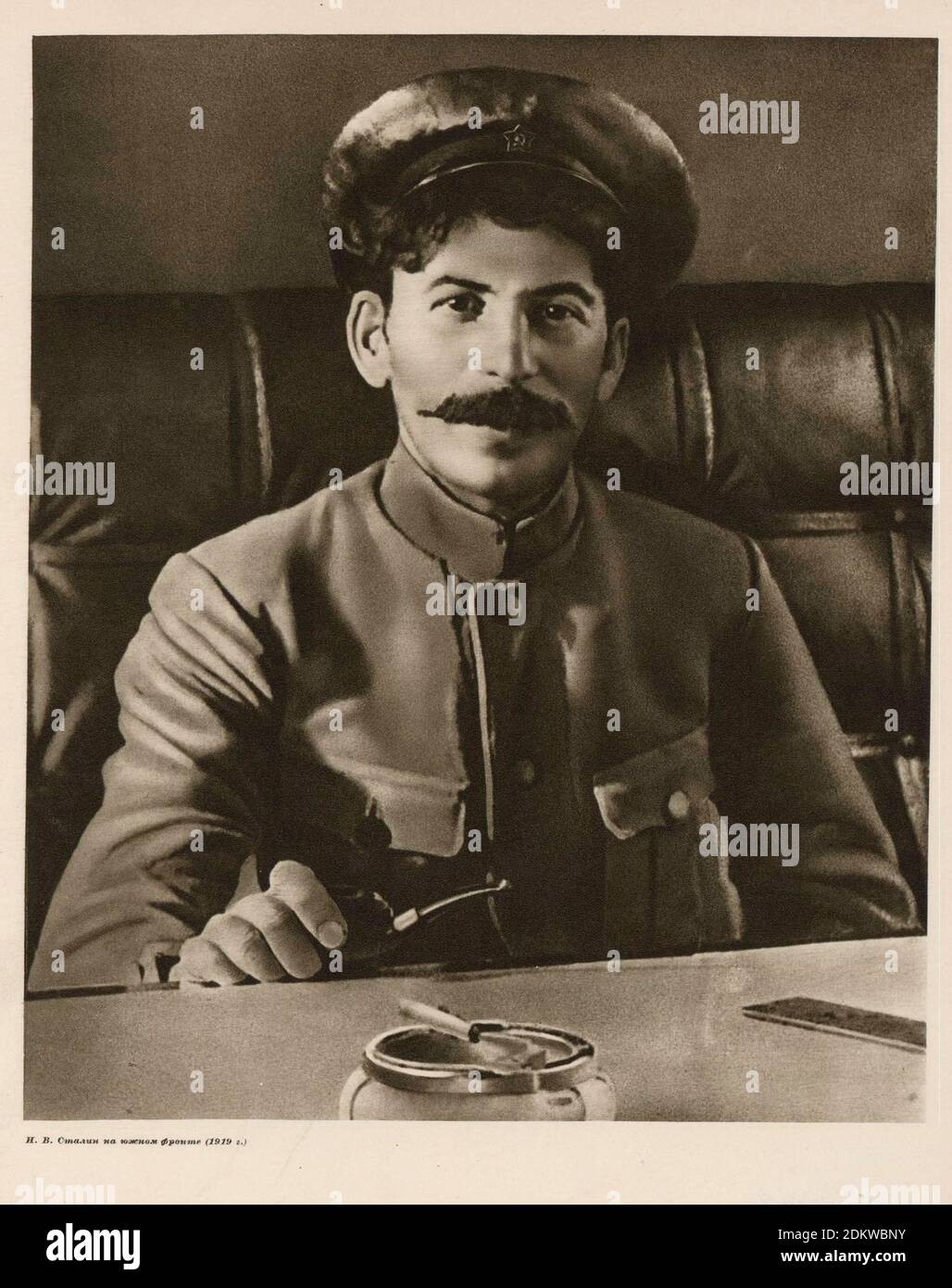 Joseph Stalin on the southern front. Russian Civil War. 1919 Stock Photo