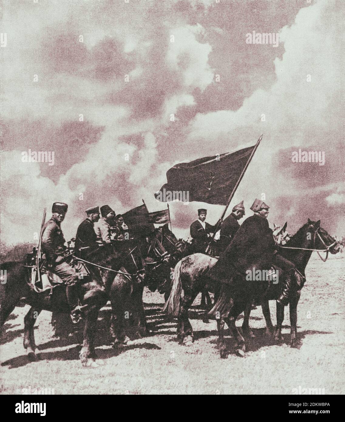 The Polish–Soviet War (1919-1920). Red Army Cavalry  in the district of Uman. South-Western front. 1920 Stock Photo