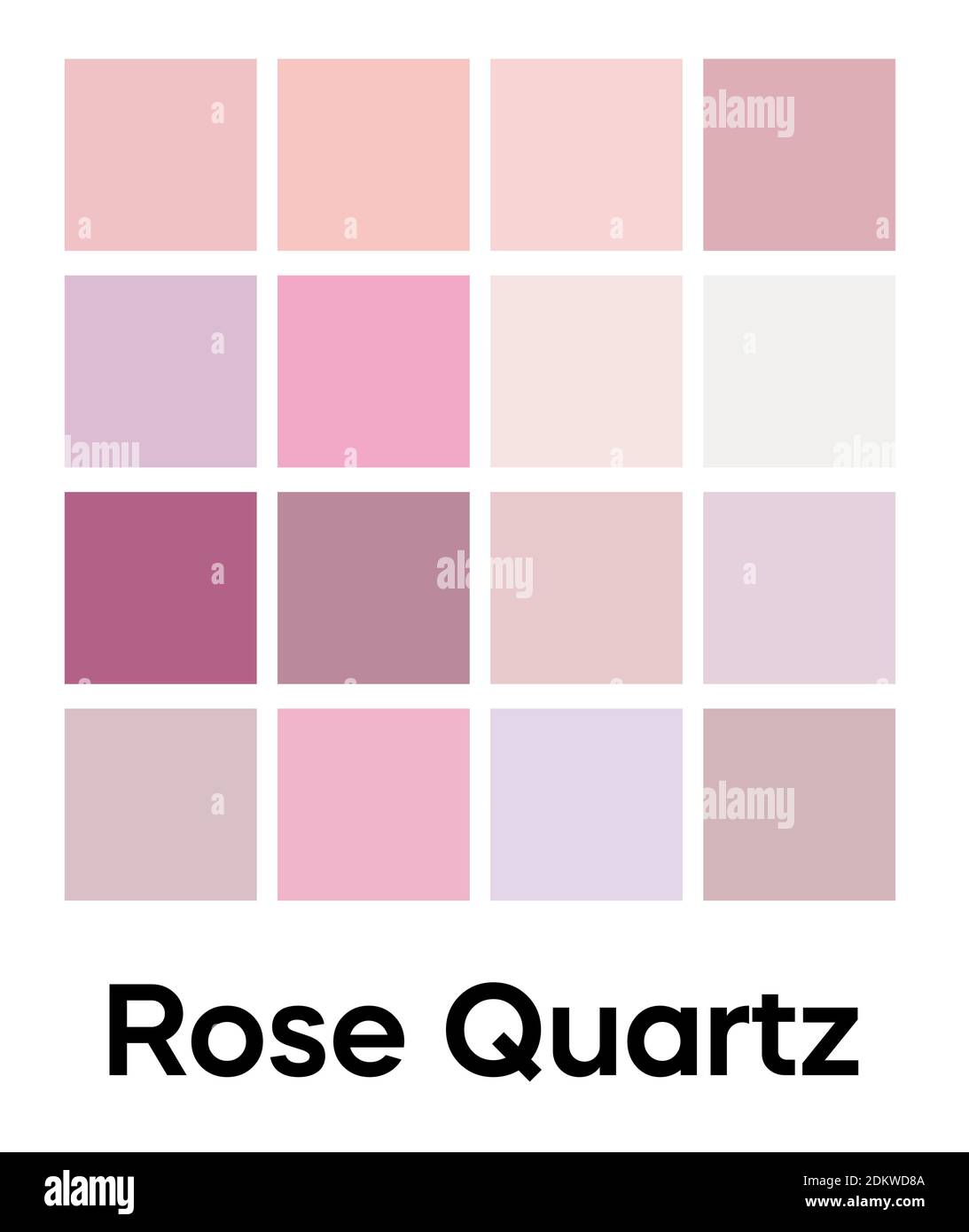 Palette of Rose Quartz tones. Pink colors template. Shades of rose petals,  tender girls color. Vector colored pattern for textiles and interior design  Stock Vector Image & Art - Alamy