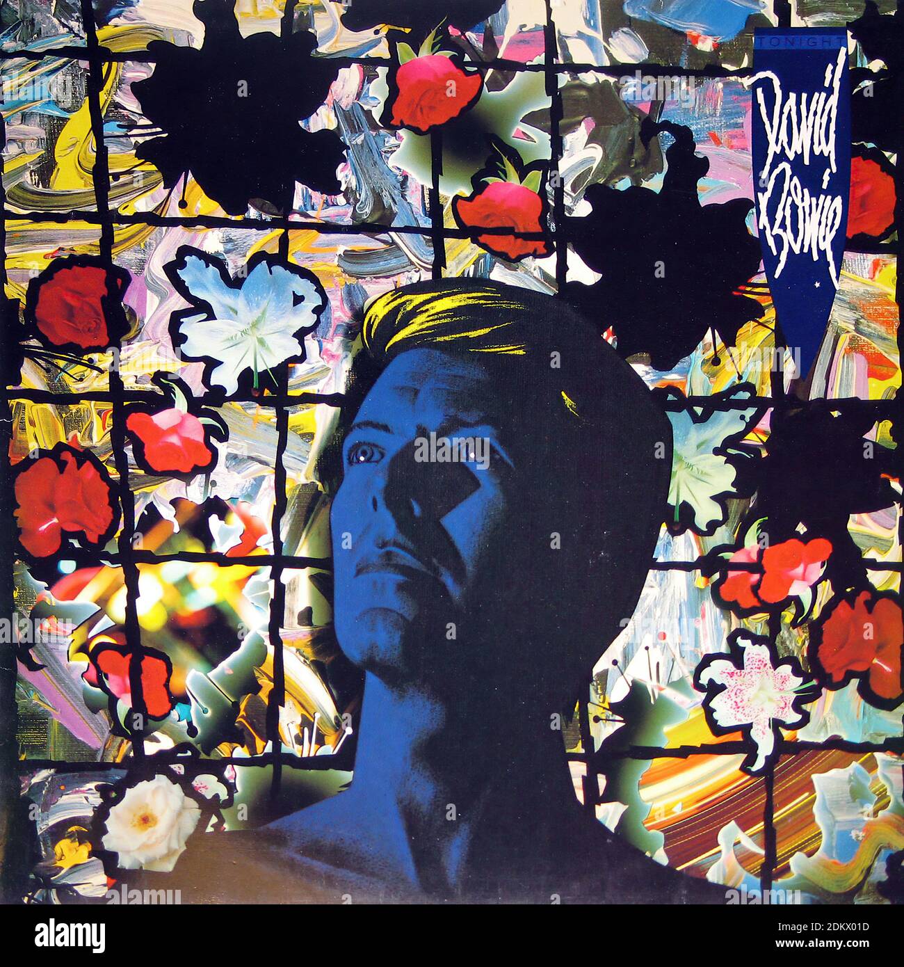 David Bowie - Tonight - Vintage vinyl album cover Stock Photo - Alamy