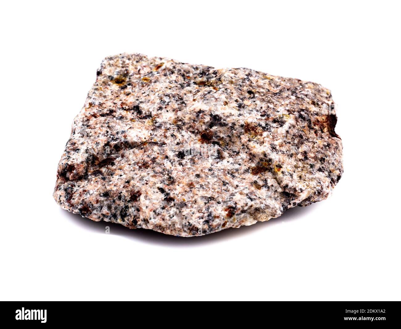 Granite stone isolated on white background Stock Photo