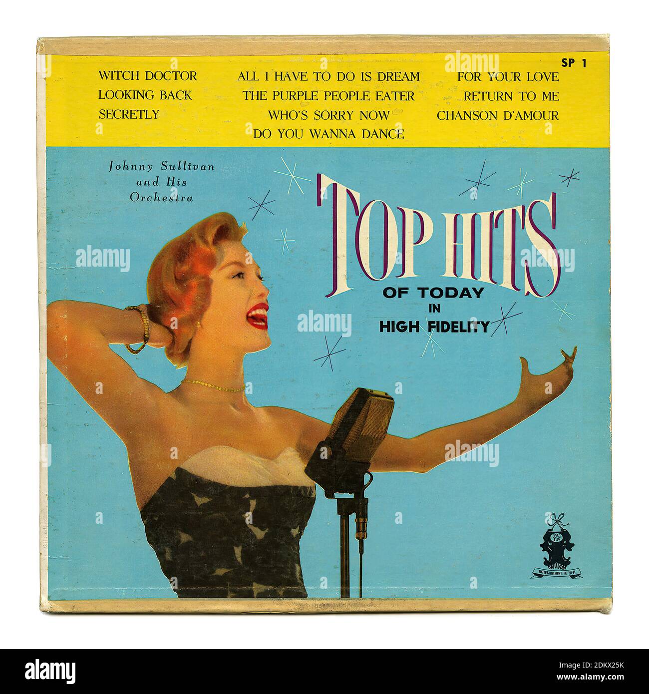 Top Hits Vintage record cover 01 Stock Photo Alamy