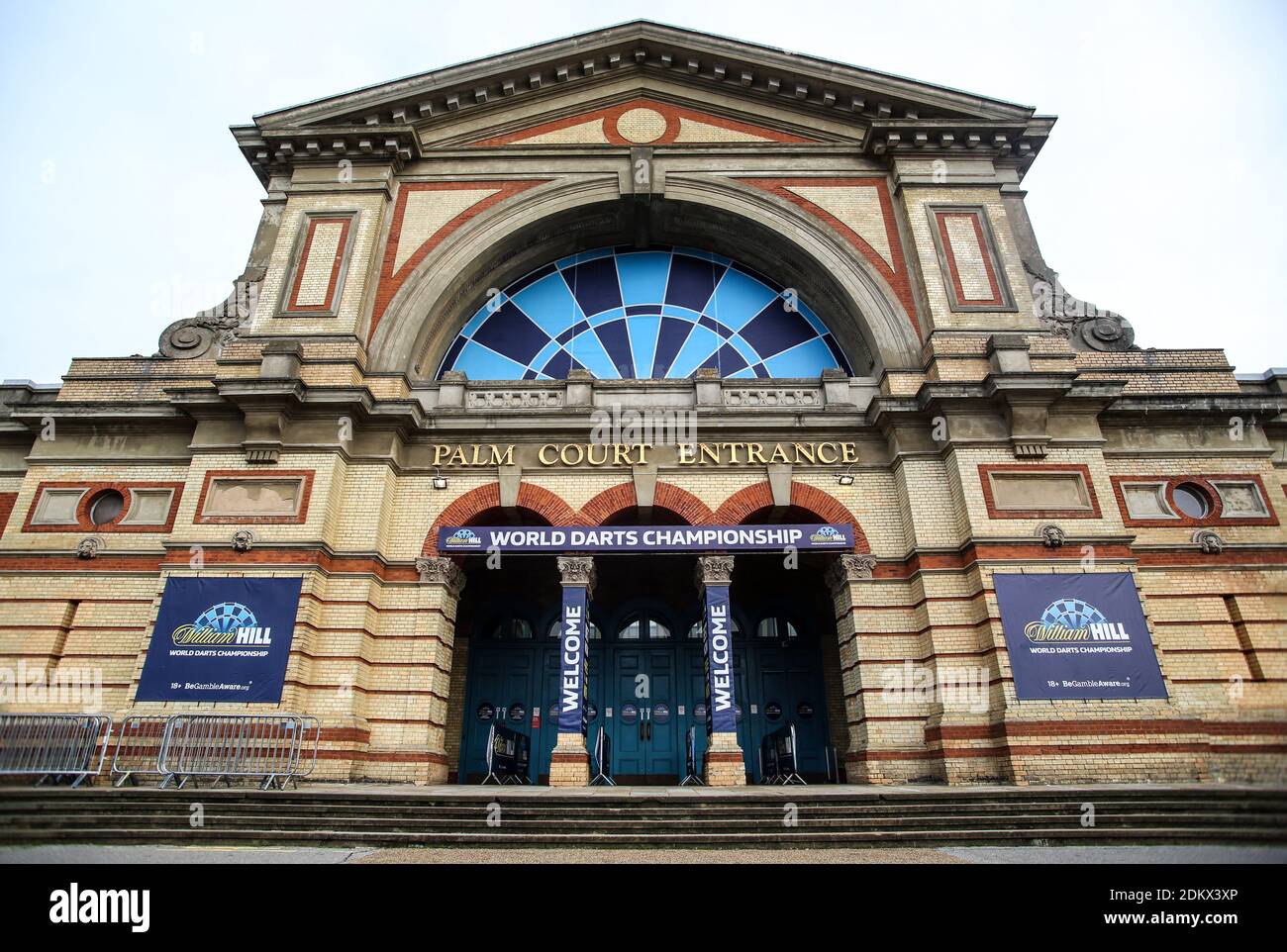 General view outside of Alexandra Palace during day two of the William