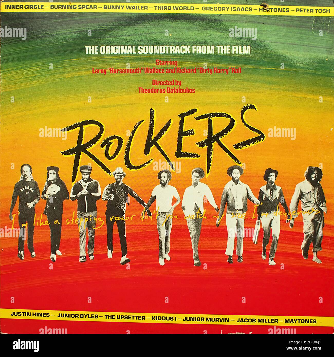 Rockers - Original movie Soundtrack  - Vintage vinyl album cover Stock Photo