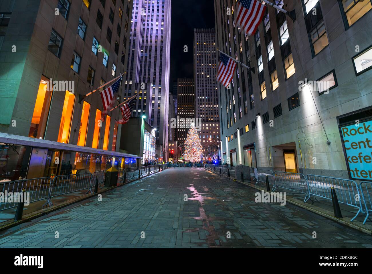 Rock Feller Center Christamas tree During Christmas Amidst The Covid19