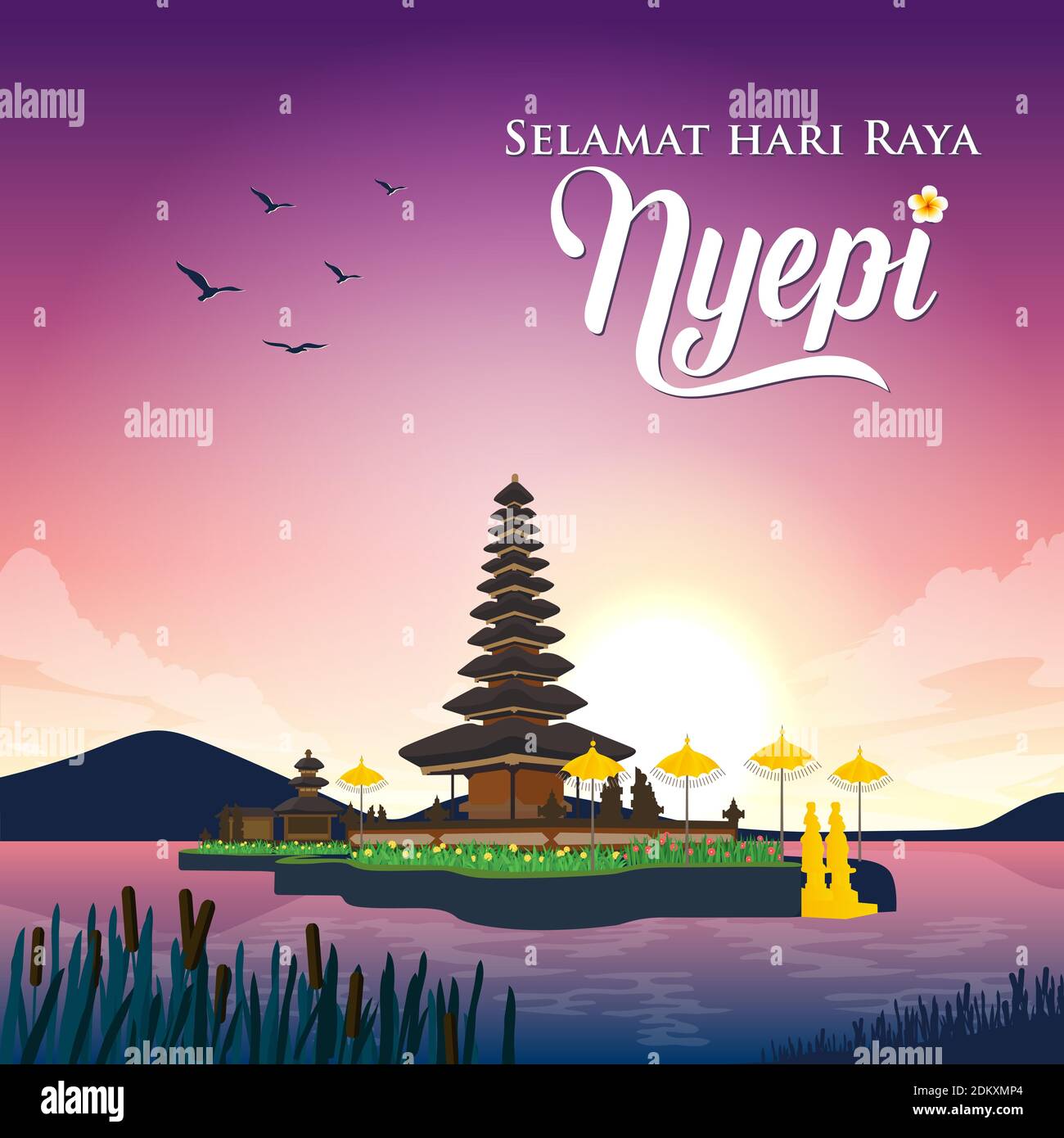 Selamat hari raya Nyepi. Translation Happy Day Of Silence Nyepi