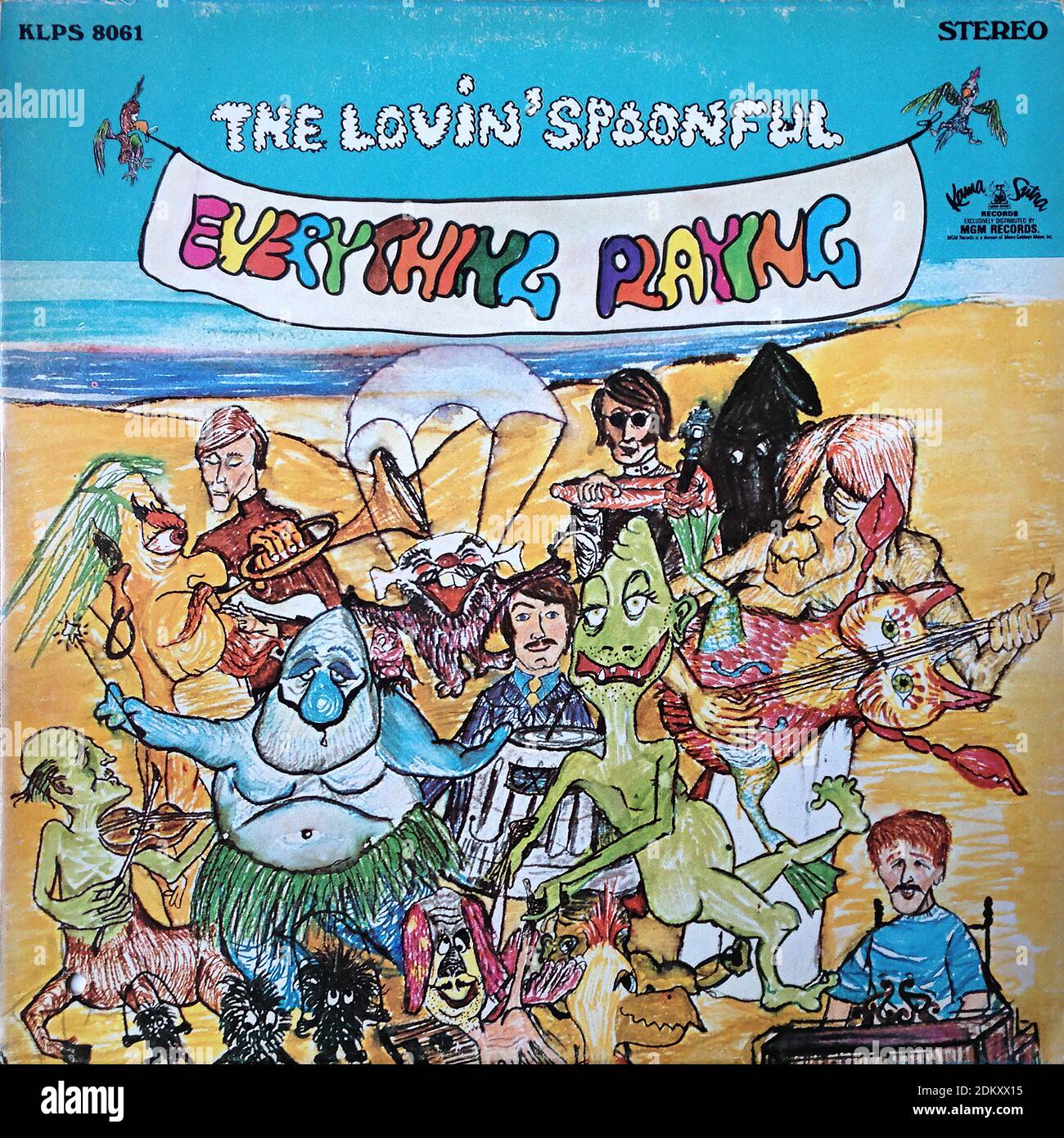 The Lovin' Spoonful - Everything Playing, MGM Kamasutra KLPS 8061  - Vintage vinyl album cover Stock Photo