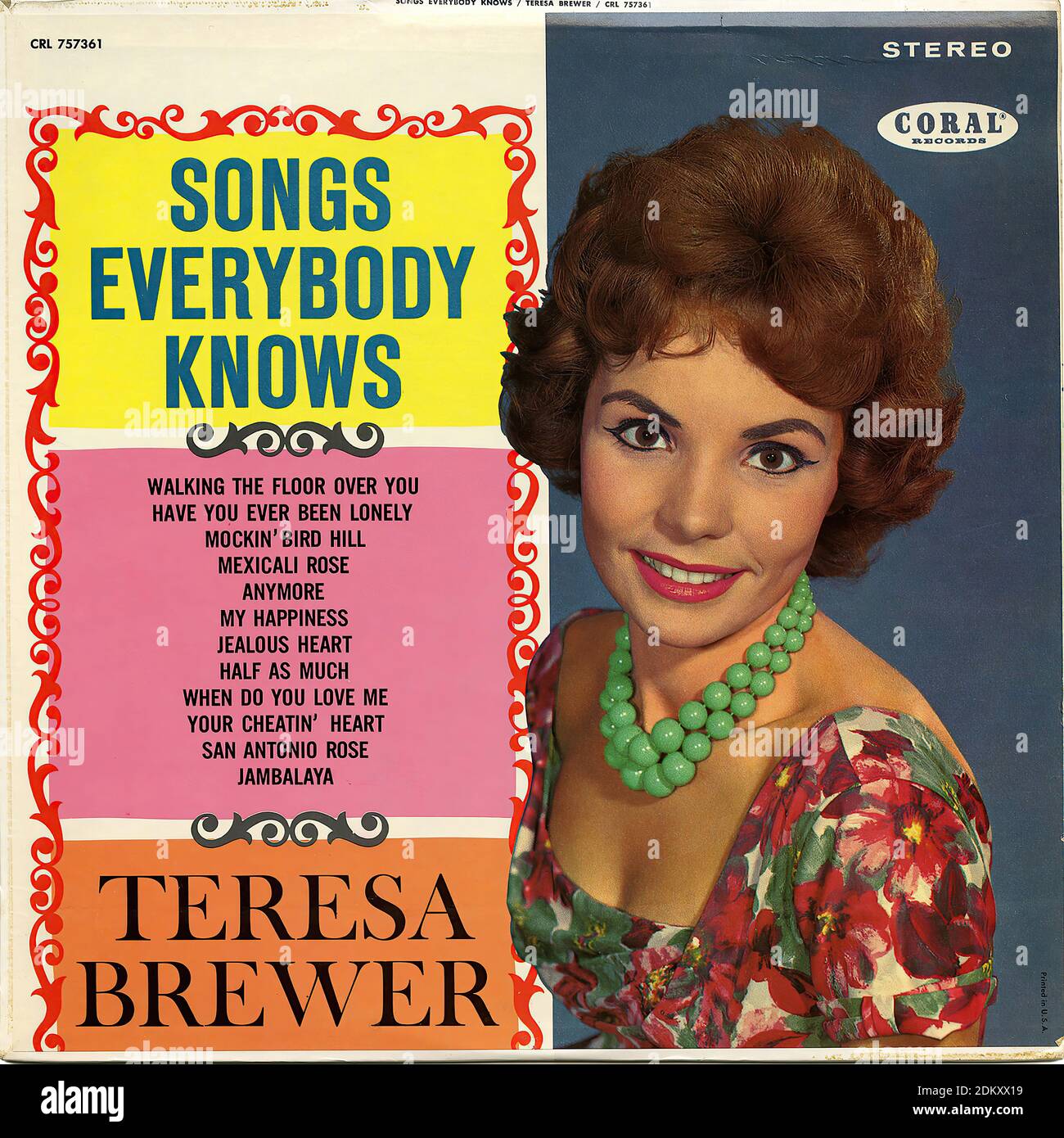 Songs Everybody Knows Vintage Record Cover Stock Photo Alamy