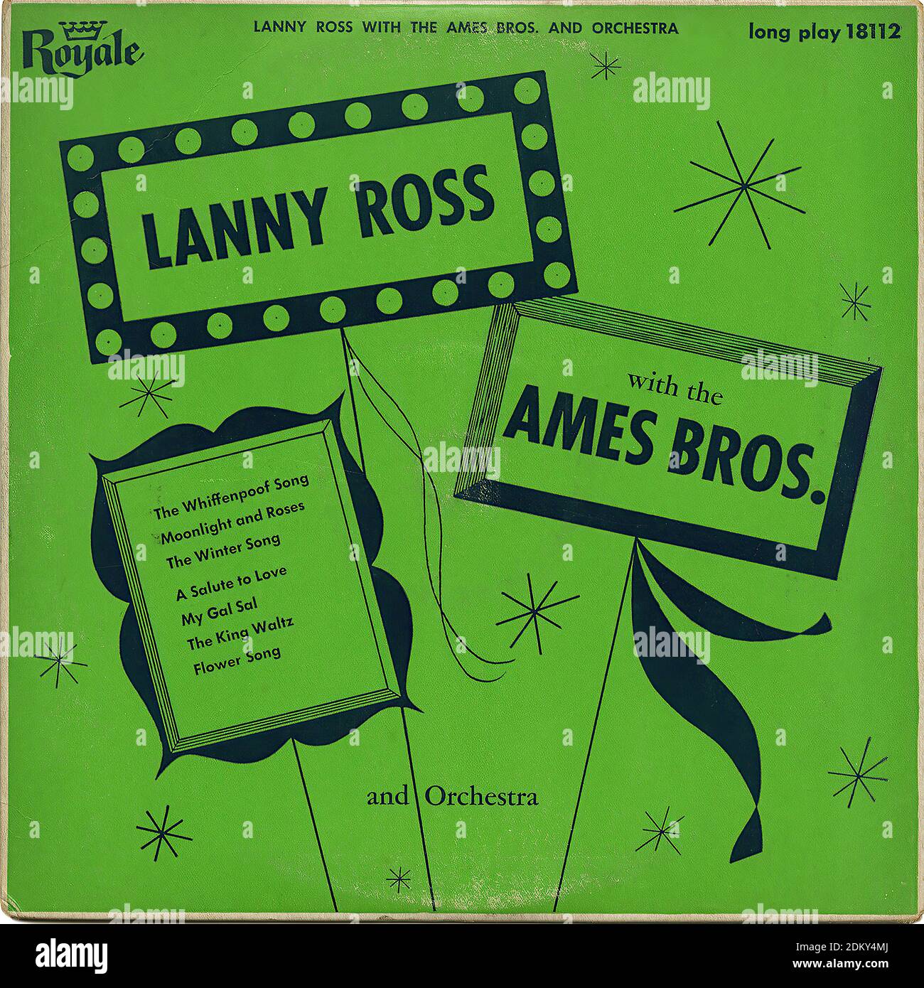 Lanny Ross Vintage Record Cover Stock Photo Alamy