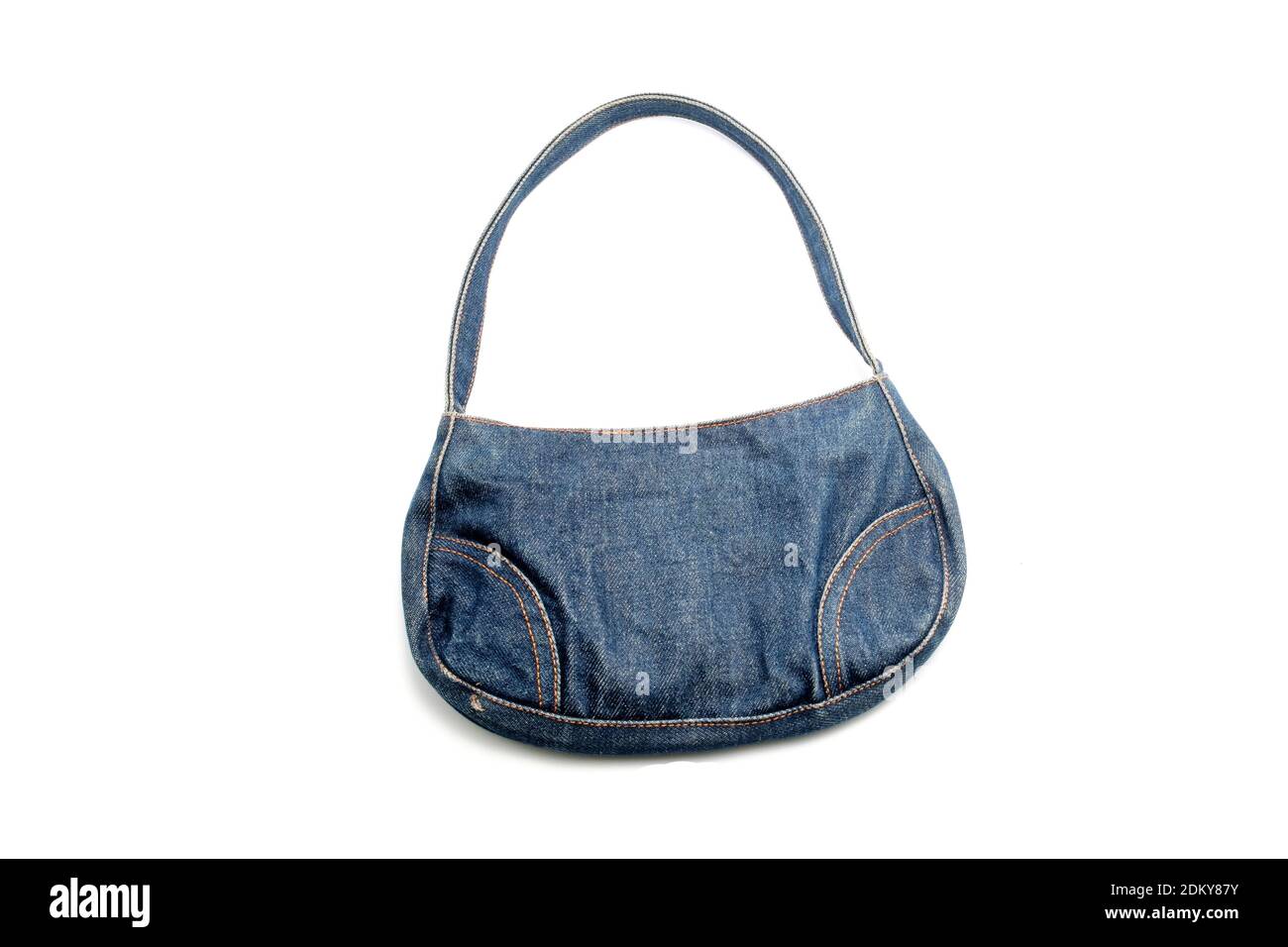 blue denim purse