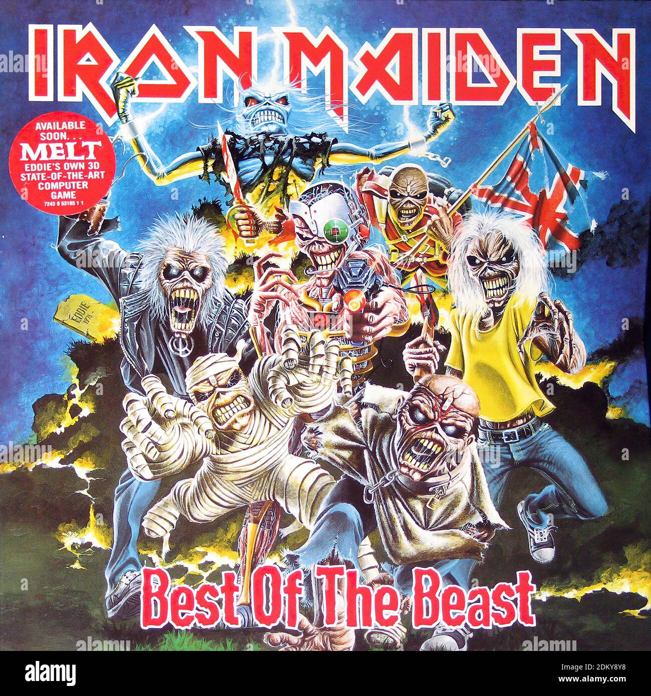 Iron Maiden best of the beast 06 - Vintage Vinyl Record Cover Stock Photo -  Alamy