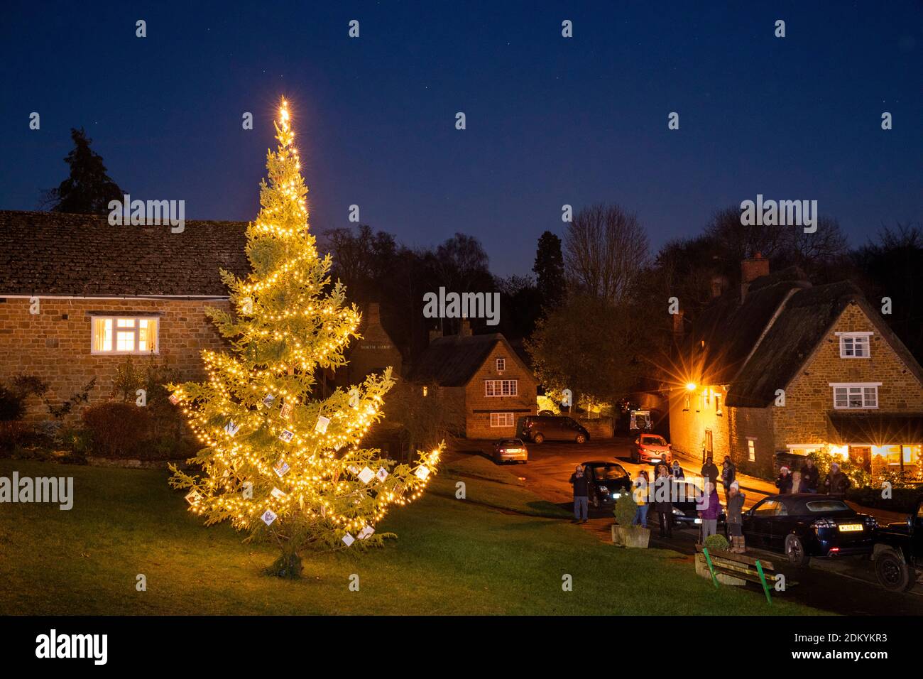Christmas Tree On Village Green High Resolution Stock Photography And Images Alamy