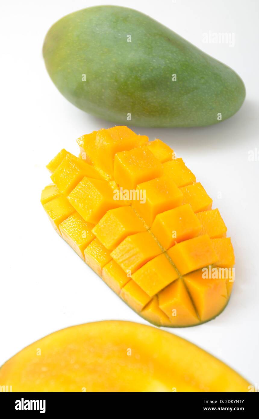 mango fruit isolated on white background Stock Photo - Alamy
