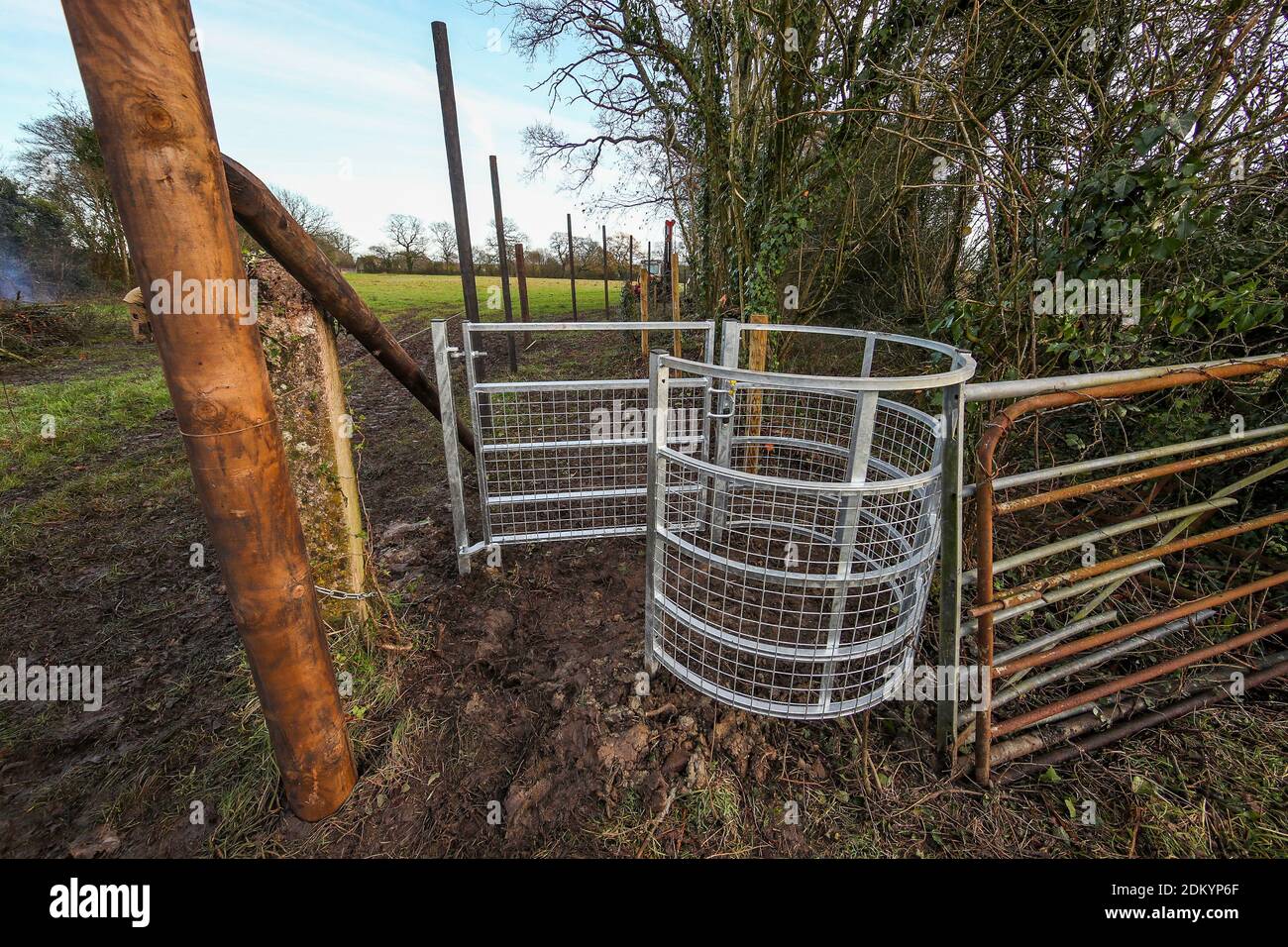 Pete Barnby Agricultural Fencing using a specially built and adapted