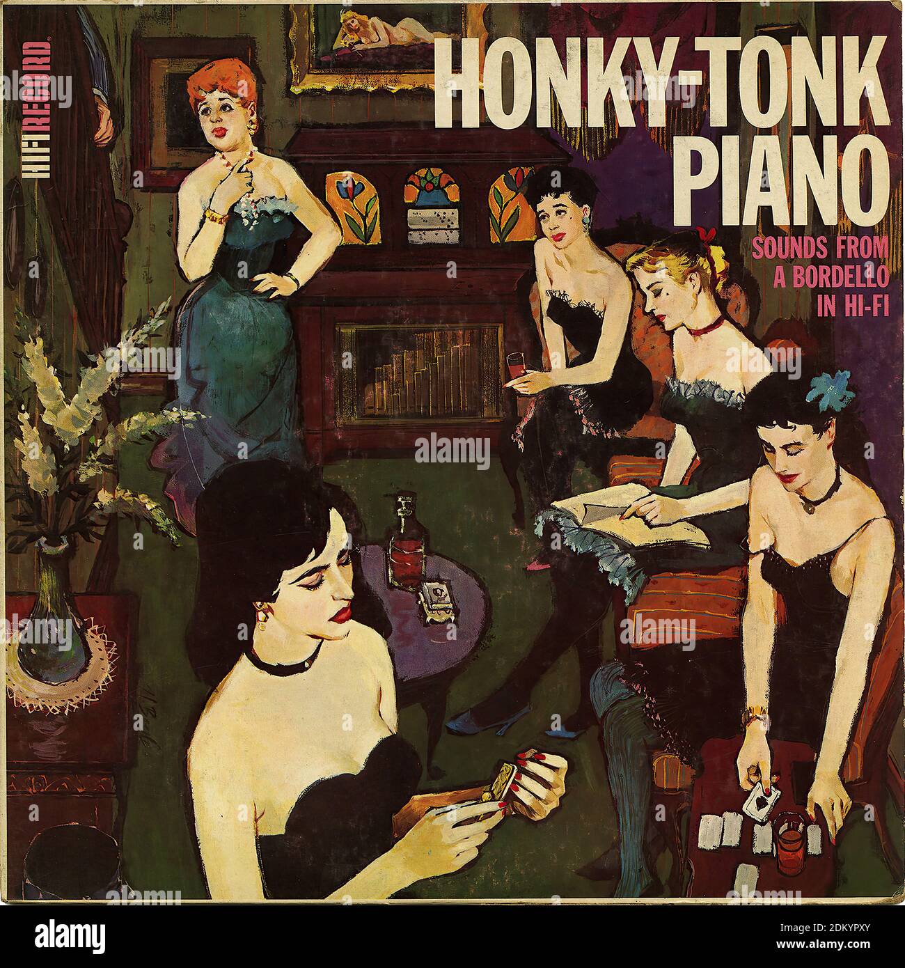 Honky Tonk Piano - Vintage Vinyl Record Cover Stock Photo - Alamy