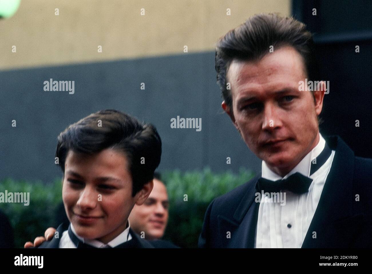 Stars of 'Terminator 2,' Edward Furlough and Robert Patrick at the 18th Annual People's Choice Awards, Universal City, CA, March 17th, 1992 / File Reference # 34000-1171PLTHA Stock Photo