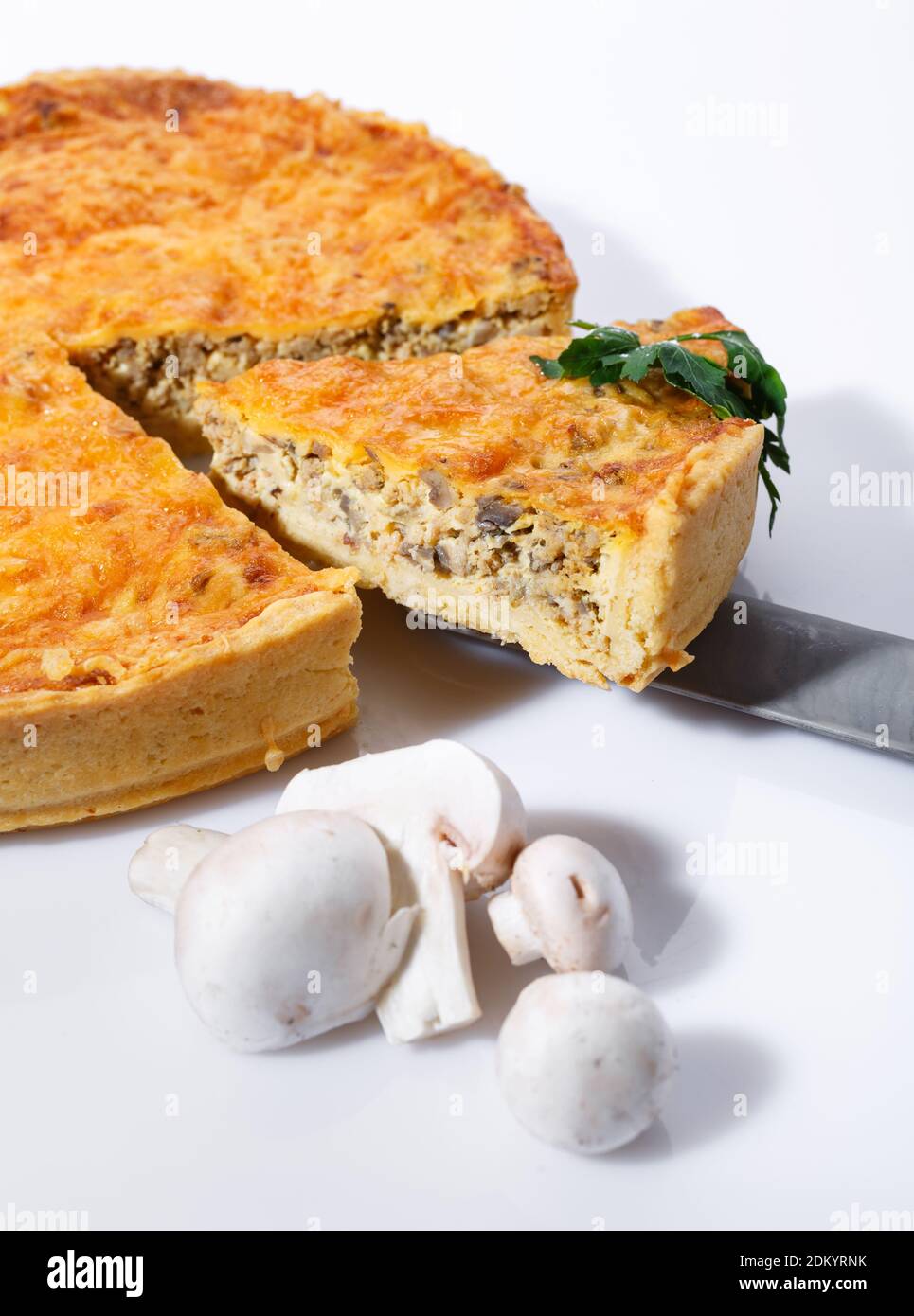 Delicious homemade mushroom pie hi-res stock photography and images - Alamy