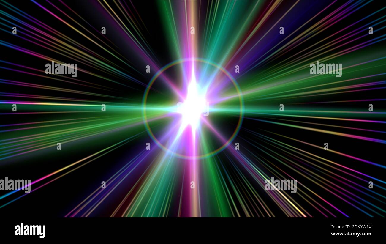 light effect abstract star burst flash laser beam illustration Stock