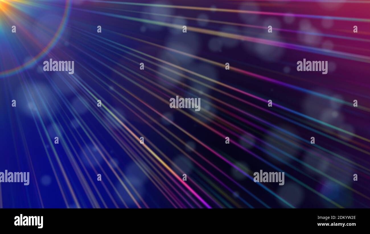 abstract light lens particle illustration background render Stock Photo ...