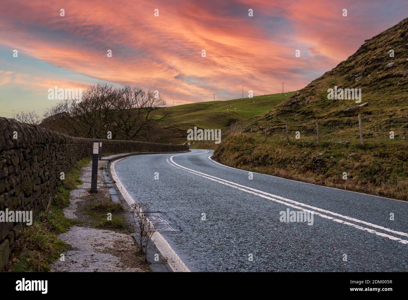 Snake Pass in the Peak District Stock Photo