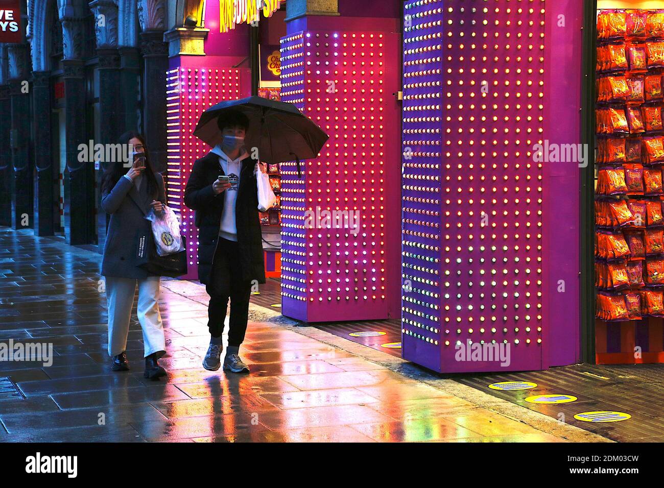 Westminster, London, UK. 16 Dec, 2020. UK Weather: Chilly and drizzly rain  in the West End in London. People walking around with umbrellas. Photo  Credit: PAL Media/Alamy Live News Stock Photo - Alamy