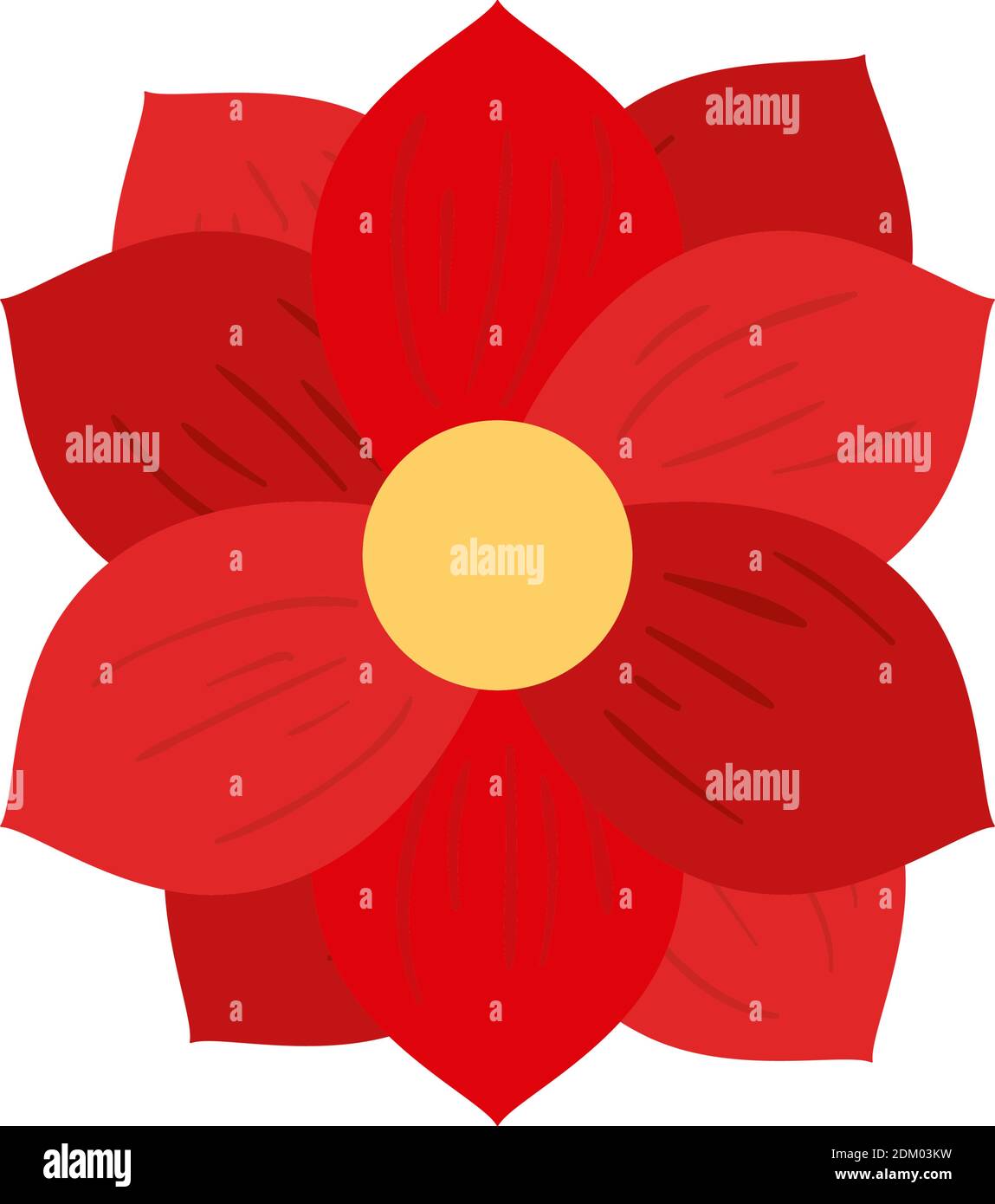 Chinese red flower design, China culture asia and oriental theme Vector