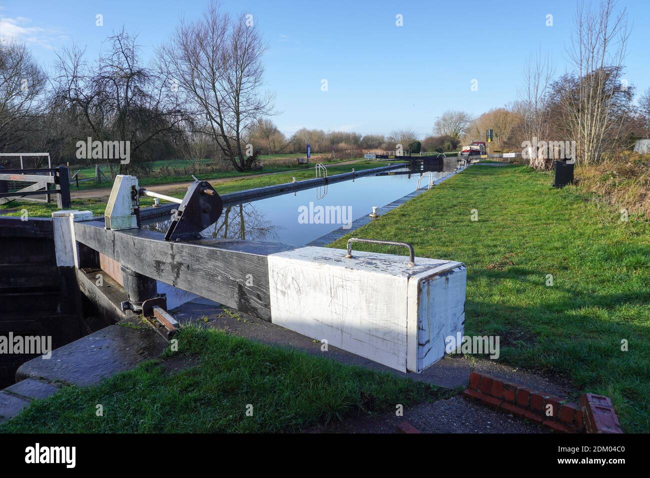 Fobney Lock on the Kennet & Avon Canal -1 Stock Photo