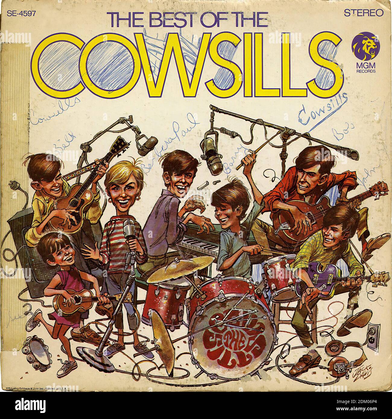 The Best of the Cowsills Vintage Record Cover Stock Photo Alamy