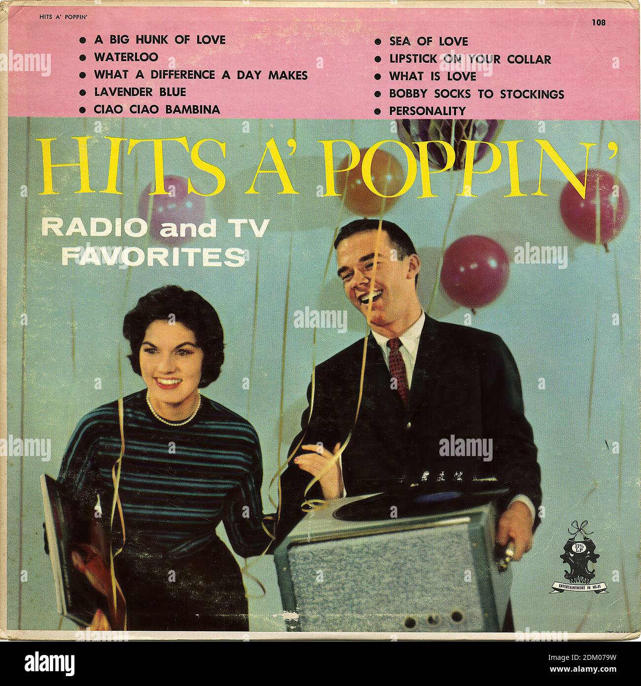 Hit's a Poppin' Vintage Record Cover Stock Photo Alamy