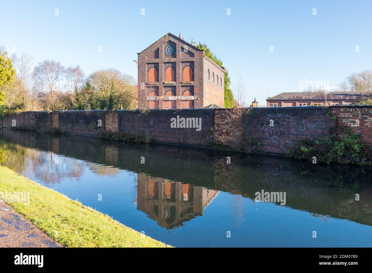 The Worcester and Birmingham Canal in Kings Norton, Birmingham, UK