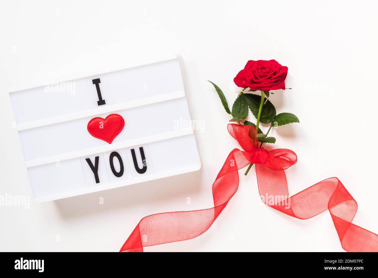 Valentine's day, love, romantic concept. Fresh red rose flower ...