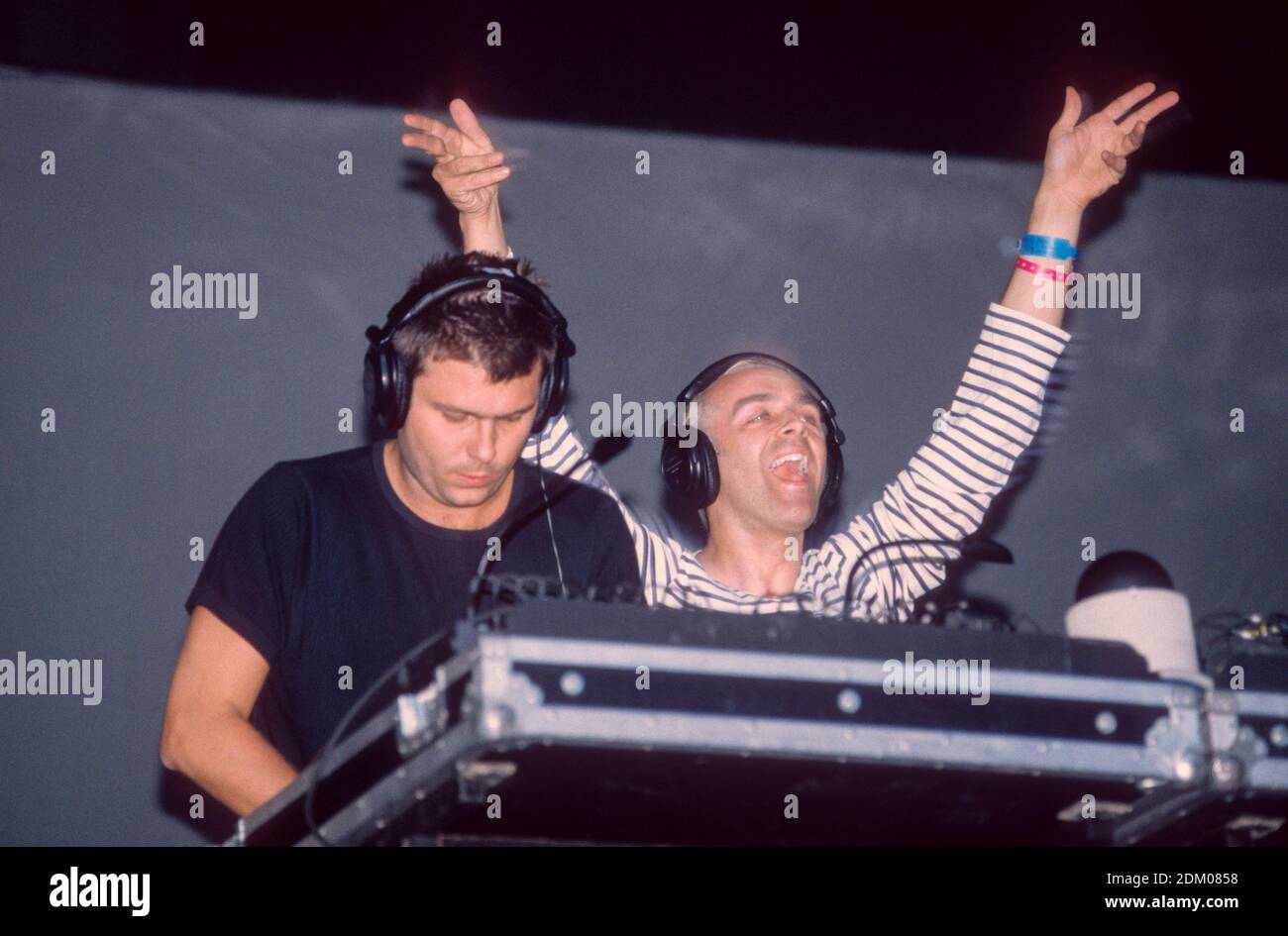 Karl Hyde of British electronic band Underworld performing at the