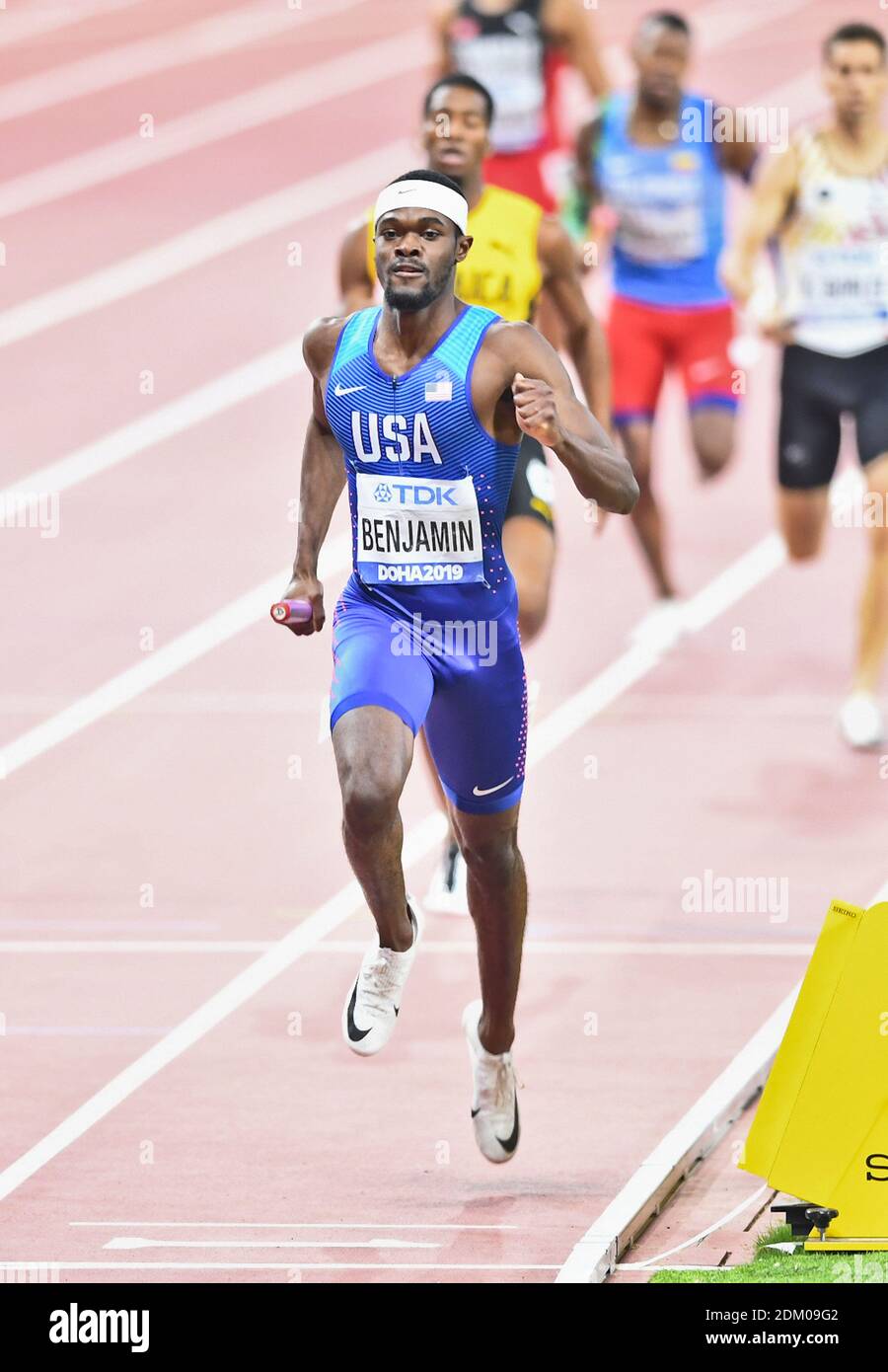 Rai Benjamin (USA) 4x400 relay men Gold Medal. IAAF World Athletics