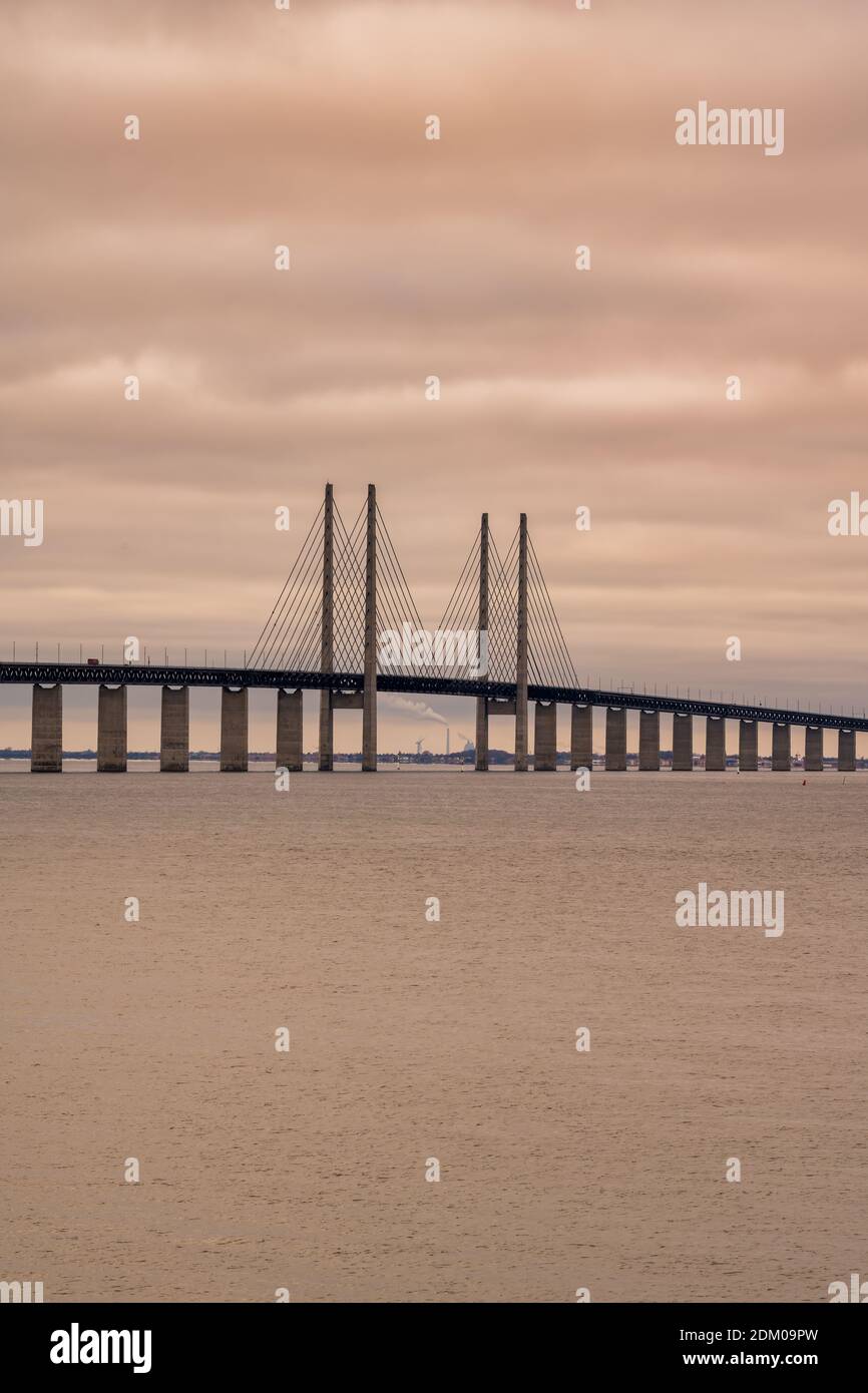 The Sound Bridge, the bridge and underwater tunnel connecting Malmo