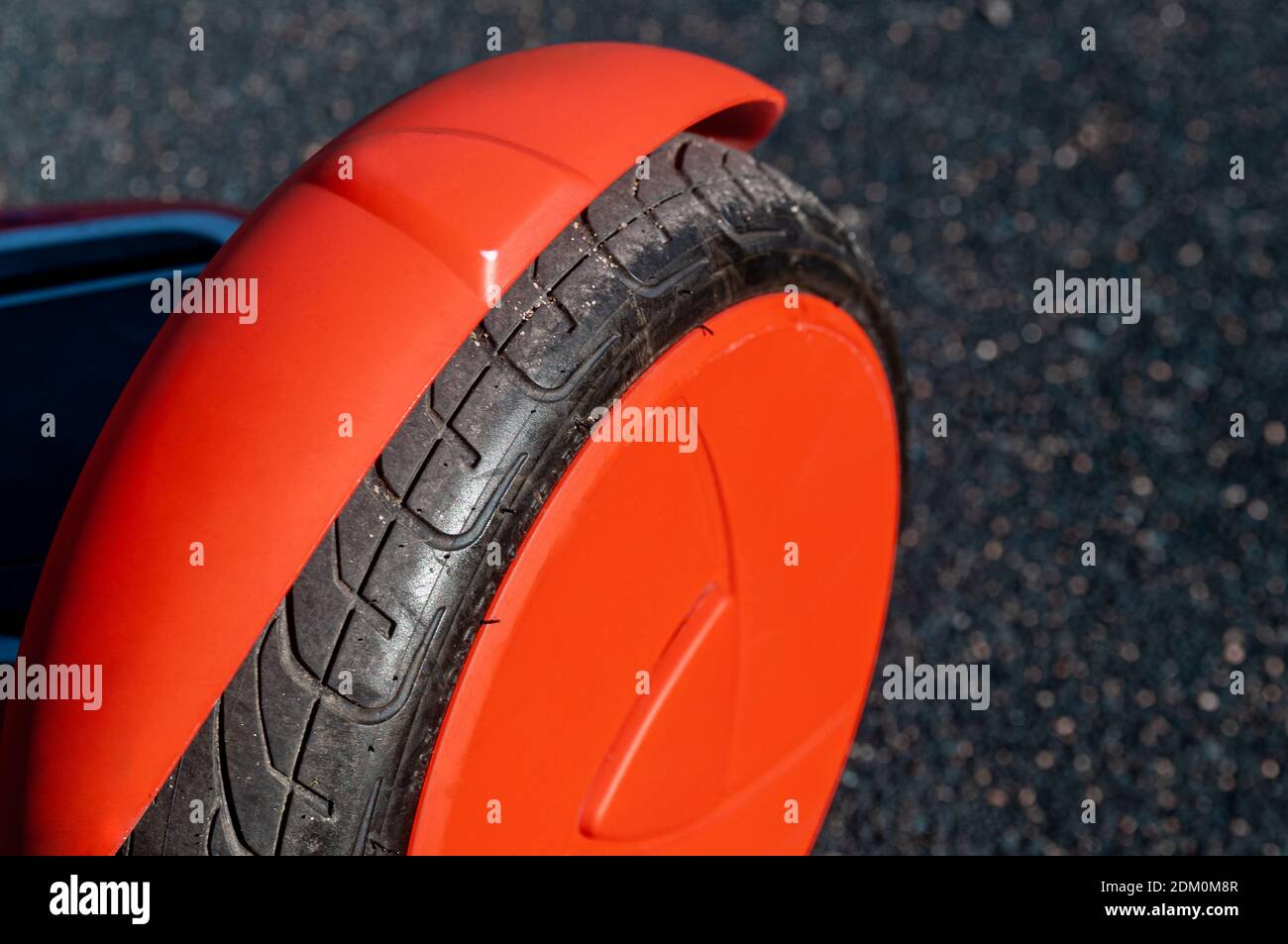Close up of wheel of self-balancing scooter Stock Photo