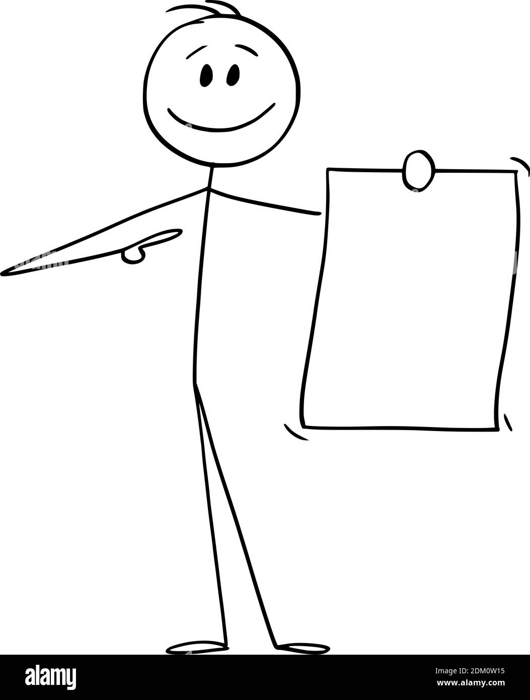 Vector cartoon stick figure illustration of smiling positive man or businessman holding and showing empty,document, paper or sign Stock Vector Image & Art - Alamy Vector cartoon stick figure illustration of smiling positive man or businessman holding and showing empty,document, paper or sign Stock Vector Image & Art - Alamy